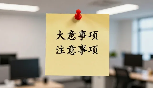 实测参数下的注意事项提醒趋势分析